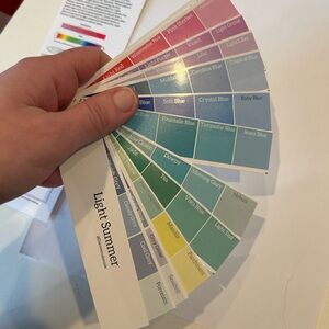 Light Summer Color Swatch Fan Deck - Personal Color Seasonal analysis